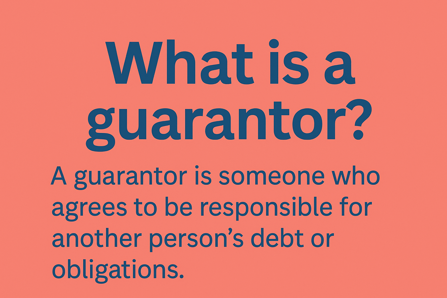 What is a guarantor for an apartment | guarantor for apartment